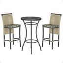 Ver imagem 1 de Mesa Bistrô e 2 Banquetas Roma Preta Corda Náutica Estofado 5 Trama Original