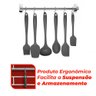 Utensílios em Silicone Cinza 6 peças - Casambiente - 2