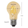 Lâmpada de Filamento Led A60 4w Âmbar 2200k Bivolt Retrô - 2