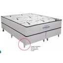 Ver imagem 3 de Kit 12 Pés para Cama Box ou Baú Juvene 12cm com Regulagem Cor:cromado