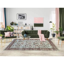 Tapete Sala 240x300cm Classico Oriental Zigler Bege Vermelho - 2
