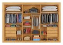 Ver imagem 6 de Guarda Roupa Casal Espelhado Vitoria Moveis Europa:peroba Off