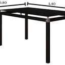 Ver imagem 4 de Conjunto Mesa 140cm com 6 Cadeiras New Malva Preto