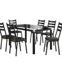 Ver imagem 2 de Conjunto Mesa 140cm com 6 Cadeiras New Malva Preto