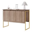 Ver imagem 1 de Buffet Olívia 3 Portas sem Prateleiras MDP 120cm Dourado Casah