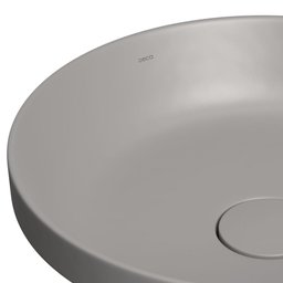 Cuba De Sobrepor Deca Slim 40X40 L.22040.85 Redonda Soft Antracite - 2