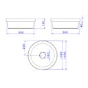 Ver imagem 5 de Cuba De Sobrepor Deca Slim 40X40 L.22040.85 Redonda Soft Antracite