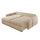 Ver imagem 6 de Sofá-Cama 2 Lugares Retrátil Reclinável 190cm Linho com Molas Ensacadas Apolo Yescasa