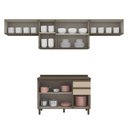Ver imagem 6 de Cozinha Modulada Connect 4 Peças Balcão 120cm Duna/cristal com Tampo Mdp - Móveis Henn