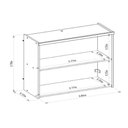 Ver imagem 5 de Aéreo Duplo Arya 80cm 2 Portas MDF Jequitibá e Gris Fosco Sallar Home
