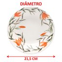 Ver imagem 4 de Kit Jogo Pratos Raso Fundo Sobremesa 24pçs 8 Pessoas Lírios