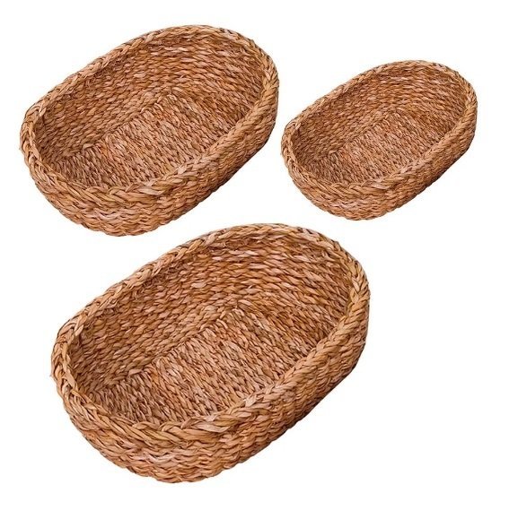 Fruteira Cesta Oval de Seagrass - 2