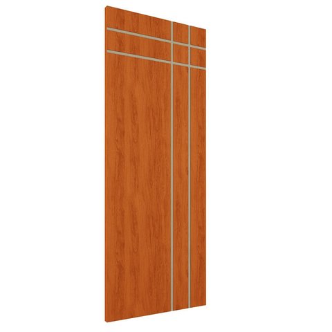 Porta de Madeira Frisada U.v 210cm X 70cm - R40t:mogno