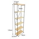 Ver imagem 4 de Armário Arara Closet Completo Modular Slim Natural e Preto