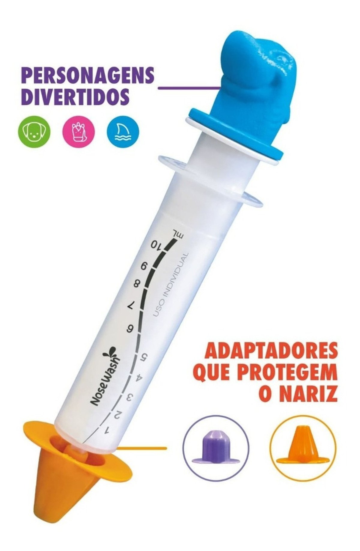 Dispositivo Nosewash de Lavagem Nasal Higienizador Bebê E Criança 10ml:Turabão - 2
