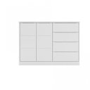 Ver imagem 6 de Kit 2 Peças com Guarda-Roupa 3 Portas e Cômoda 4 Gavetas 100% MDF 165cm Linha Pérola