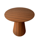 Ver imagem 3 de Mesa Cone Lateral Laminada em Madeira Natural Pau Ferro Linear Tampo 51 cm Pau Ferro Linear Personal