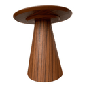 Ver imagem 2 de Mesa Cone Lateral Laminada em Madeira Natural Pau Ferro Linear Tampo 51 cm Pau Ferro Linear Personal