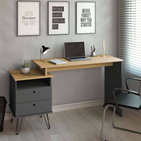 Escrivaninha com Regulagem Estilo Industrial Plus Artany
