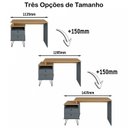 Ver imagem 2 de Escrivaninha com Regulagem Estilo Industrial Plus Artany