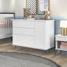 Quarto Infantil com Guarda Roupa 3 Portas 2 Gavetas e Cômoda 3 Gavetas 1 Porta Melinda  - 9