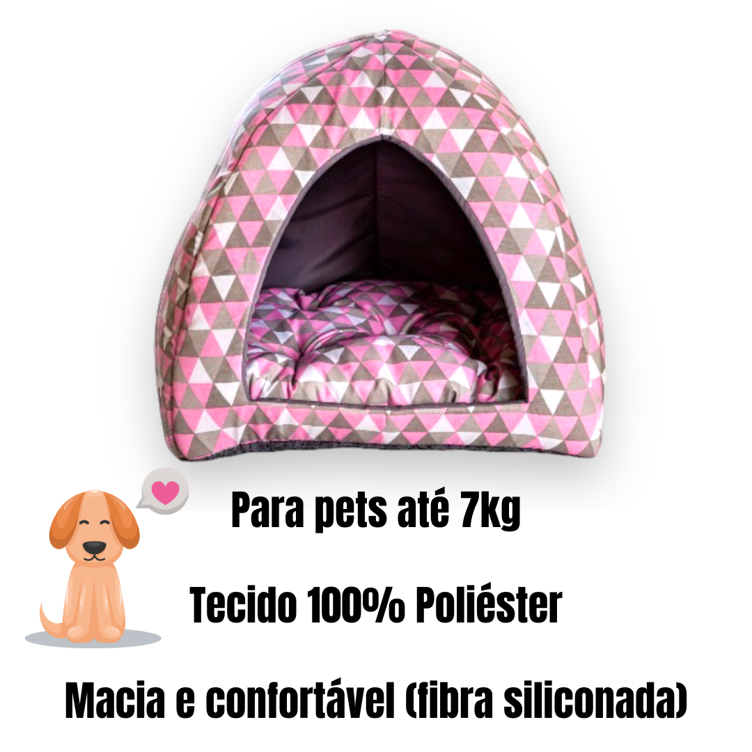 Cama Iglu Cachorro Caminha Cabana Toca Gato Luxo 45 X 45 Cm Grande - 3