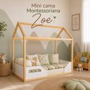 Ver imagem 4 de Mini Cama Infantil Montessoriana Zoe Branco/Fosco Madeira |MDF