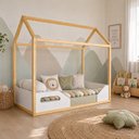 Ver imagem 7 de Mini Cama Infantil Montessoriana Zoe Branco/Fosco Madeira |MDF