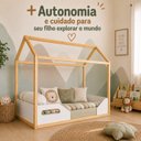 Ver imagem 3 de Mini Cama Infantil Montessoriana Zoe Branco/Fosco Madeira |MDF