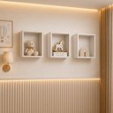 Ver imagem 1 de Kit 3 Nichos Juju Branco/Fosco | 100%MDF
