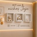Ver imagem 5 de Kit 3 Nichos Juju Branco/Fosco | 100%MDF
