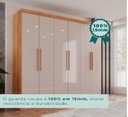 Ver imagem 4 de Guarda Roupa 2 Metros de Largura 6 Portas 3 Gavetas Ubatuba Valverde