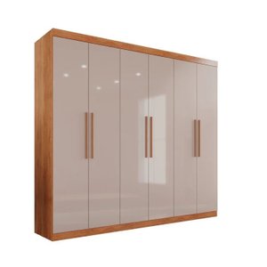 Guarda Roupa 2 Metros de Largura 6 Portas 3 Gavetas Ubatuba Valverde