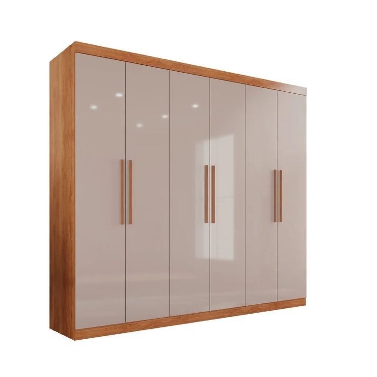 Guarda Roupa 2 Metros de Largura 6 Portas 3 Gavetas Ubatuba Valverde