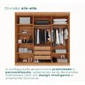 Guarda Roupa 2 Metros de Largura 6 Portas 3 Gavetas Ubatuba Valverde - 8