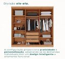 Ver mais imagens de Guarda Roupa 2 Metros de Largura 6 Portas 3 Gavetas Ubatuba Valverde