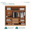 Ver imagem 2 de Guarda Roupa 2 Metros de Largura 6 Portas 3 Gavetas Ubatuba Valverde
