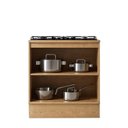 Ver imagem 5 de Balcão Multifuncional para Cozinha 2 Portas com Tampo para Cooktop com Rodapé Decorativo