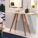 Ver imagem 1 de Aparador Retro Com Pés Palito Hall de Entrada Tigo Off White