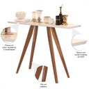 Ver imagem 4 de Aparador Retro Com Pés Palito Hall de Entrada Tigo Off White