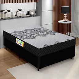 Cama Box Casal Colchão Espuma D33 Firme Duo 138x188x60cm - 1