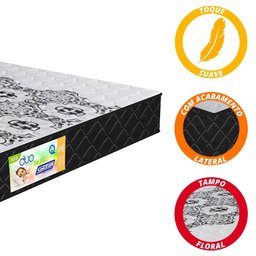 Cama Box Casal Colchão Espuma D33 Firme Duo 138x188x60cm - 6