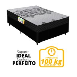 Cama Box Casal Colchão Espuma D33 Firme Duo 138x188x60cm - 4
