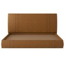 Ver imagem 3 de Cama King Flutuante com Cabeceira 195cm Astra S04 Couríssimo Caramelo - Lyam Decor