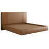 Cama King Flutuante com Cabeceira 195cm Astra S04 Couríssimo Caramelo - Lyam Decor - 1