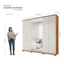 Ver imagem 4 de Guarda Roupa Elegance 6 Portas 6 Gavetas com Espelho MDF