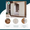 Ver imagem 5 de Guarda Roupa Elegance 6 Portas 6 Gavetas com Espelho MDF