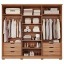 Ver imagem 3 de Guarda Roupa Elegance 6 Portas 6 Gavetas com Espelho MDF