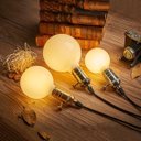 Ver imagem 3 de Lâmpada Filamento De Led Poptem G95 Bivolt Leitosa Decorativa