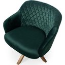 Ver imagem 3 de Kit 02 Poltronas Jade Tressê Giratórias Veludo Verde Nexta Casa